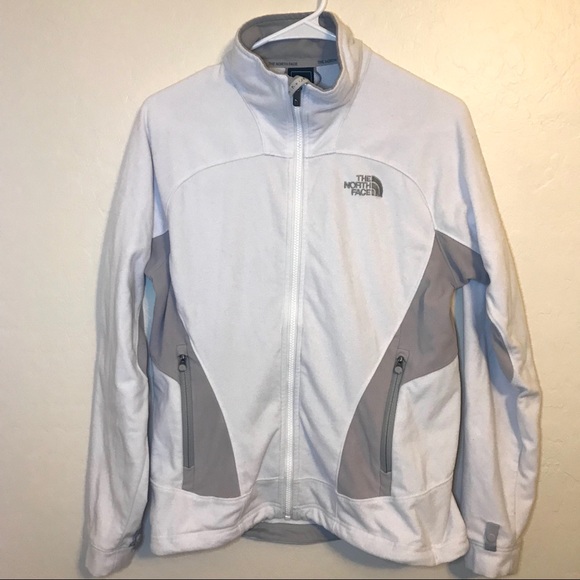 The North Face White TKA 1 Full Zip Fleece Medium - Picture 2 of 8